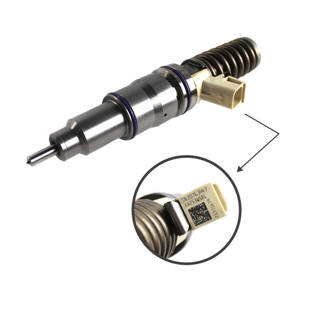 Fuel Injector 20972225 BEBE4D16001 for Volvo Engine D13A Excavator EC380 EC480 Truck FM400 FH