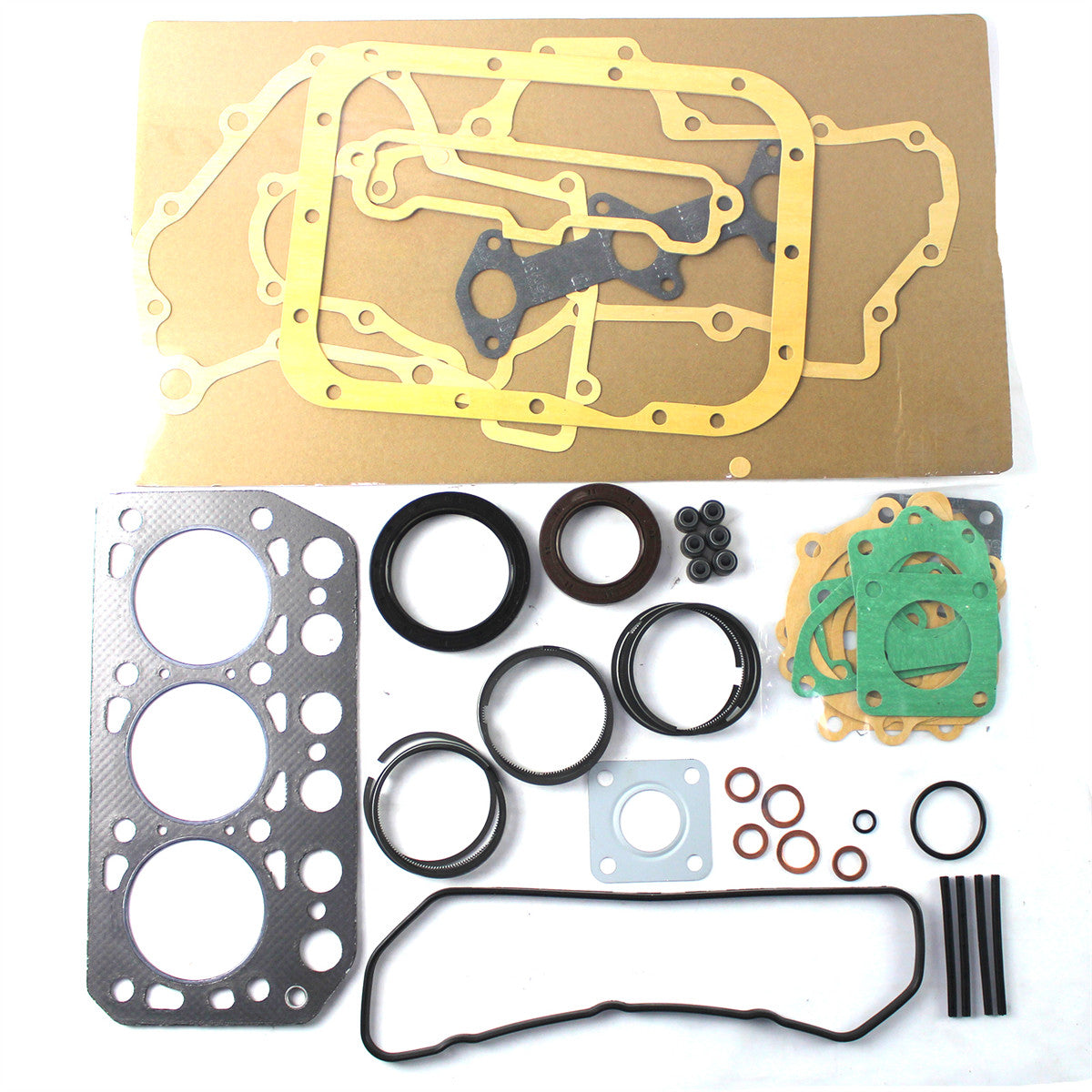 K3D Diesel Engine Gasket Kit for Mitsubishi Tractor Mini-Excavator and Loader