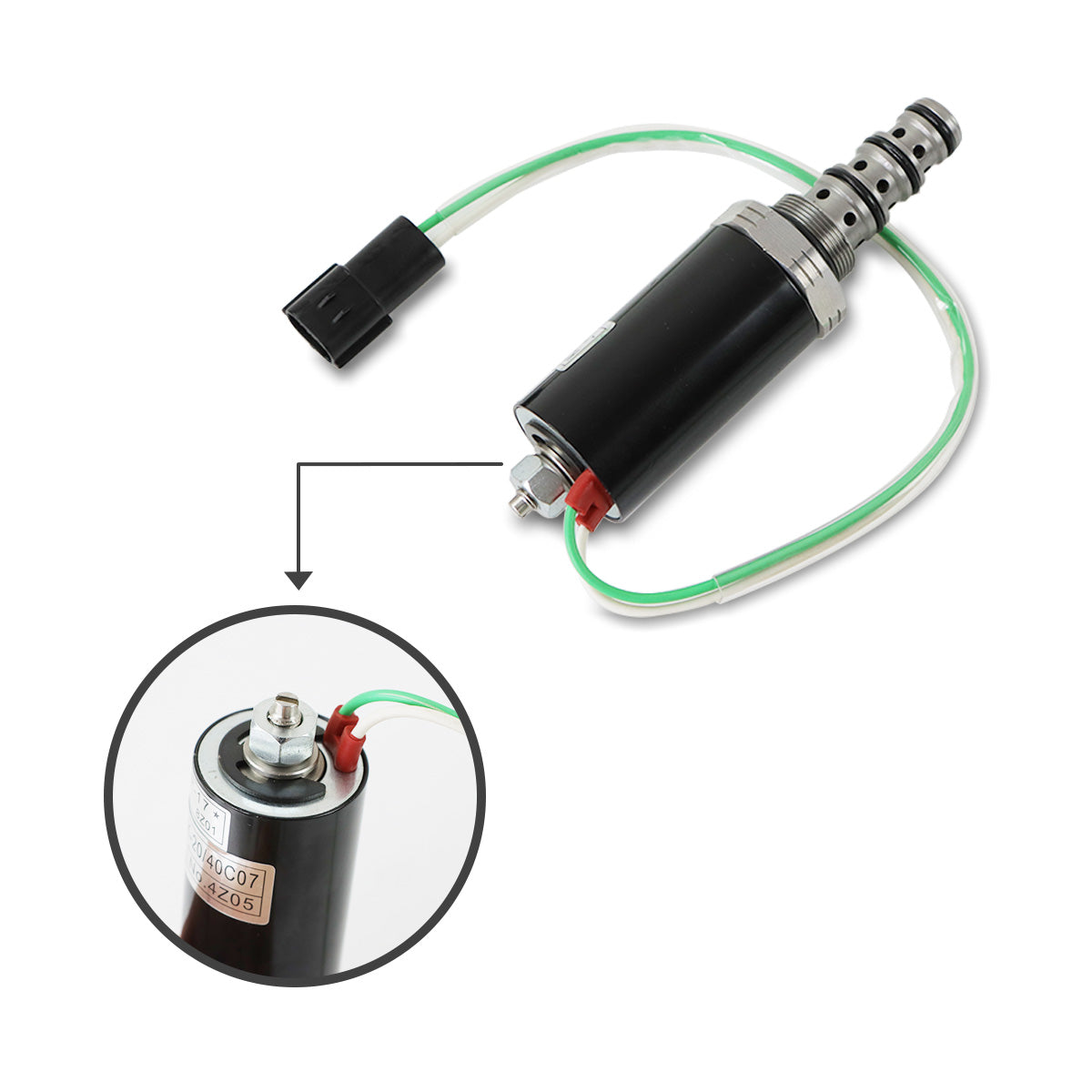 KDRDE5K-20/40C07-109 Hydraulic Solenoid Valve for Kobelco SK200-6E SK210-6E