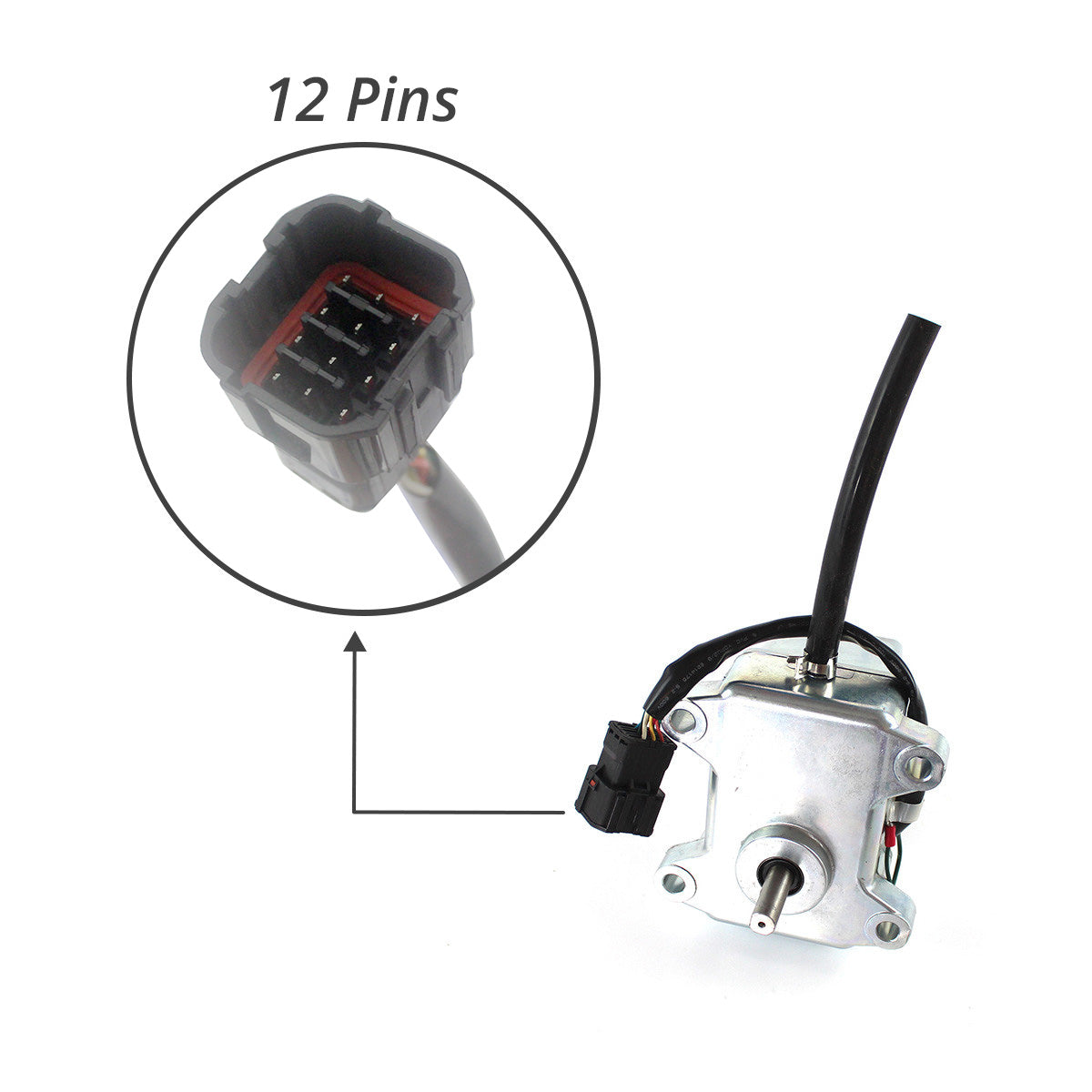KHR1346 Throttle Motor with 12 Pins for Sumitomo Excavator SH100-A1 SH100-A2