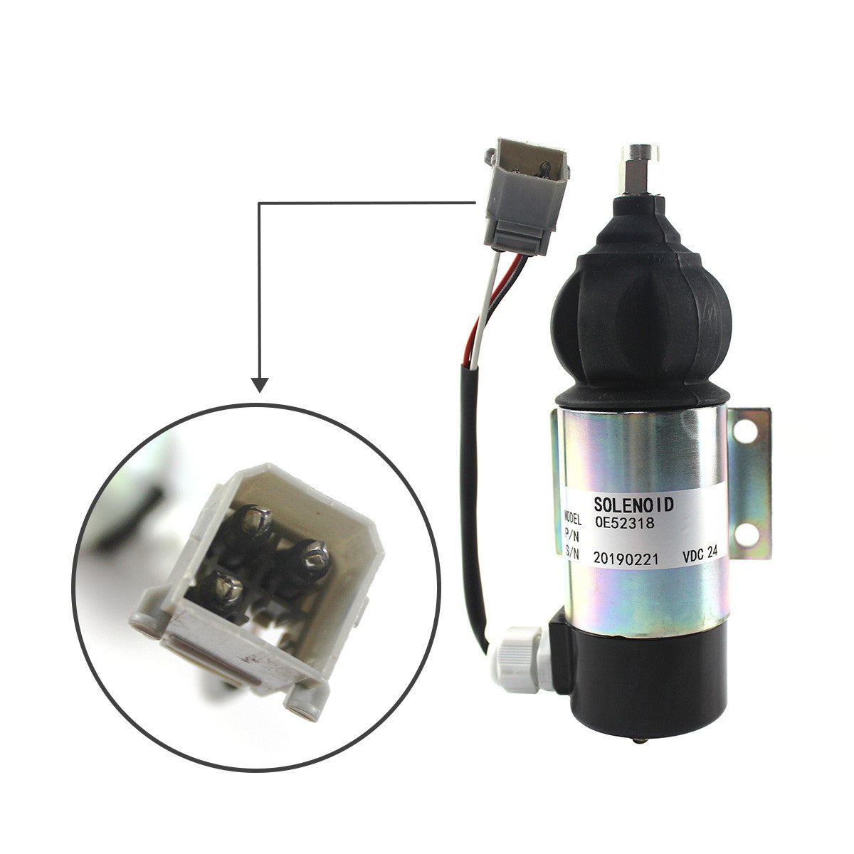 OE52318 24V Shutdown Solenoid Stop Solenoid for Volvo Penta 872825 873754