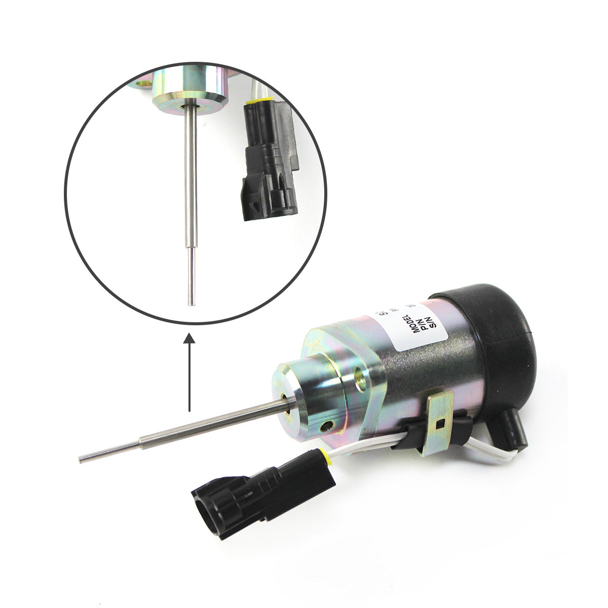 PS41CZ318 1E411-60012 Stop Solenoid 12V for Kubota 325 Miller Mig Welder Trailblazer D902 Engine