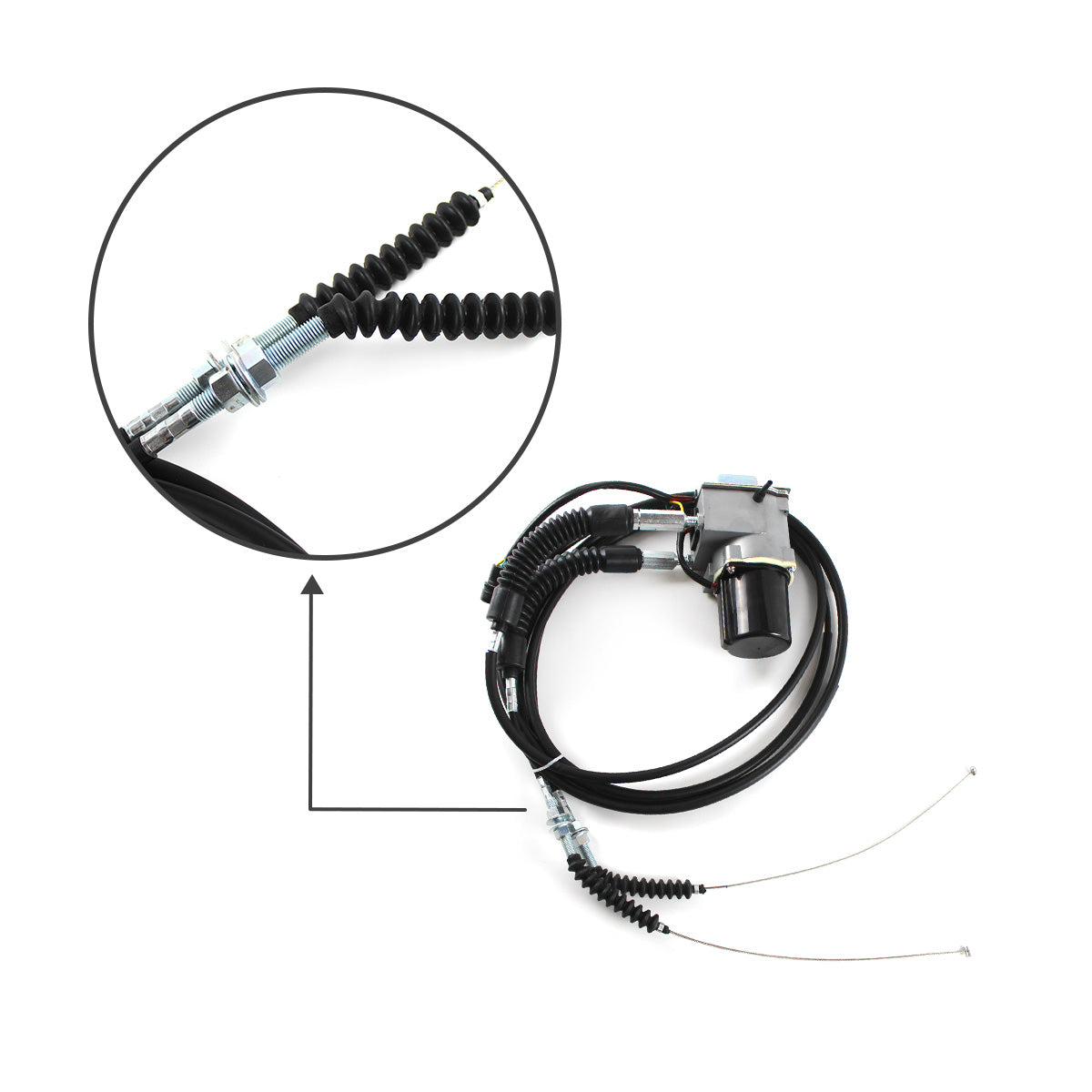 7Y-3913 Throttle Motor with 2 Cables 5 Pins for Caterpillar Excavator 320 320L