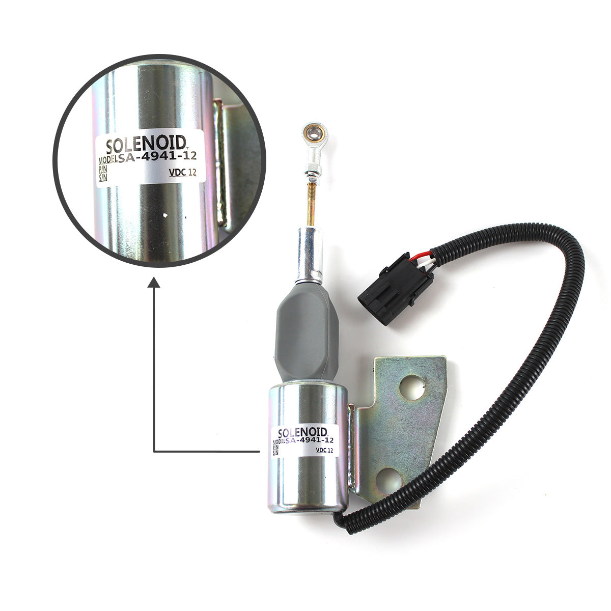 3964627 3991167 SA-4941-12 12V Stop Solenoid Valve Cut Down Solenoid for Cummins 4BT 6BT C8.3