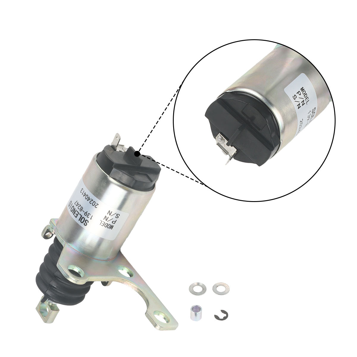 Shut Off Solenoid 139-8247 for CAT Engine C-9 C9 3126E C7 Excavator 305.5 306