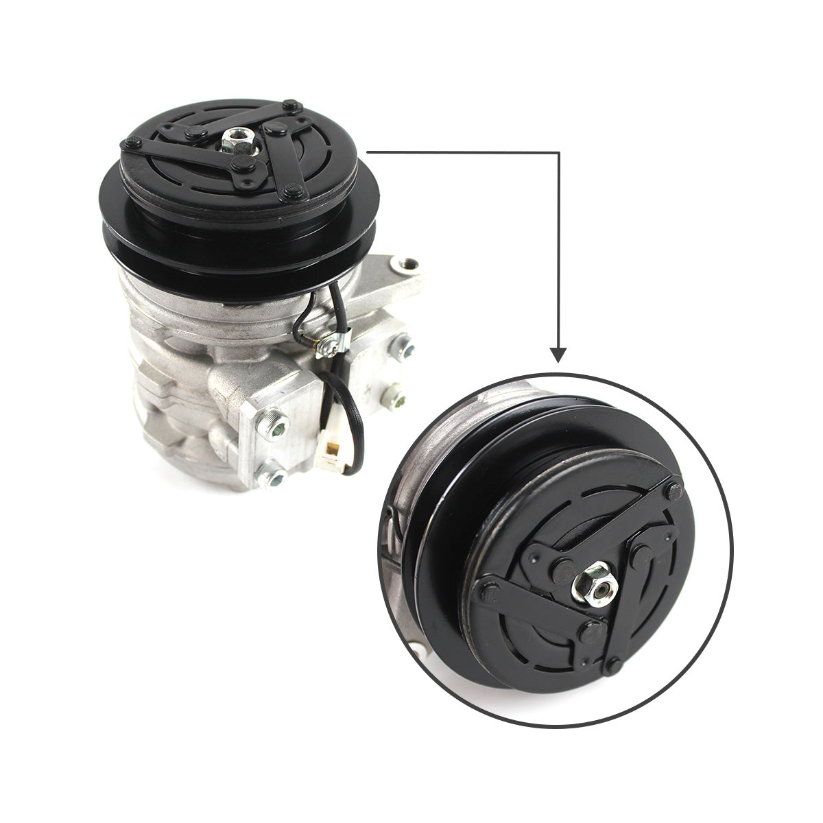 T0070-87290 AC Air Conditioning Compressor for Kubota M9000-CAB M9000DT-CAB