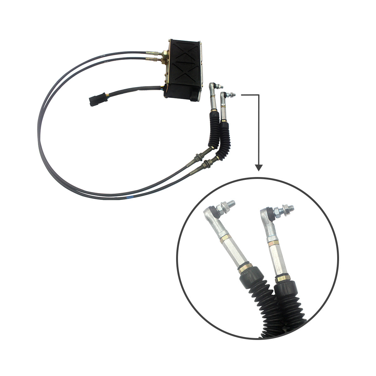 247-5227 2475227 Throttle Motor with Double Cables 6 Pins for CAT E320 E312