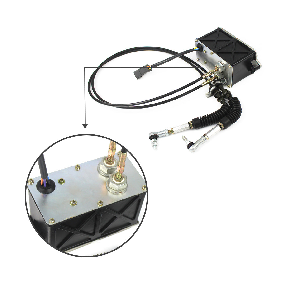 247-5227 2475227 Throttle Motor with Double Cables 6 Pins for CAT E320 E312