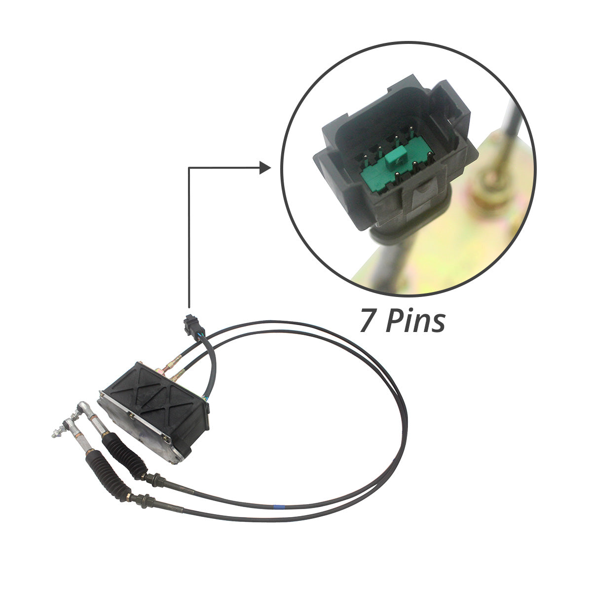 157-3177 1573177 Throttle Motor with 2 Cables 7 Pins for CAT E320C 320D