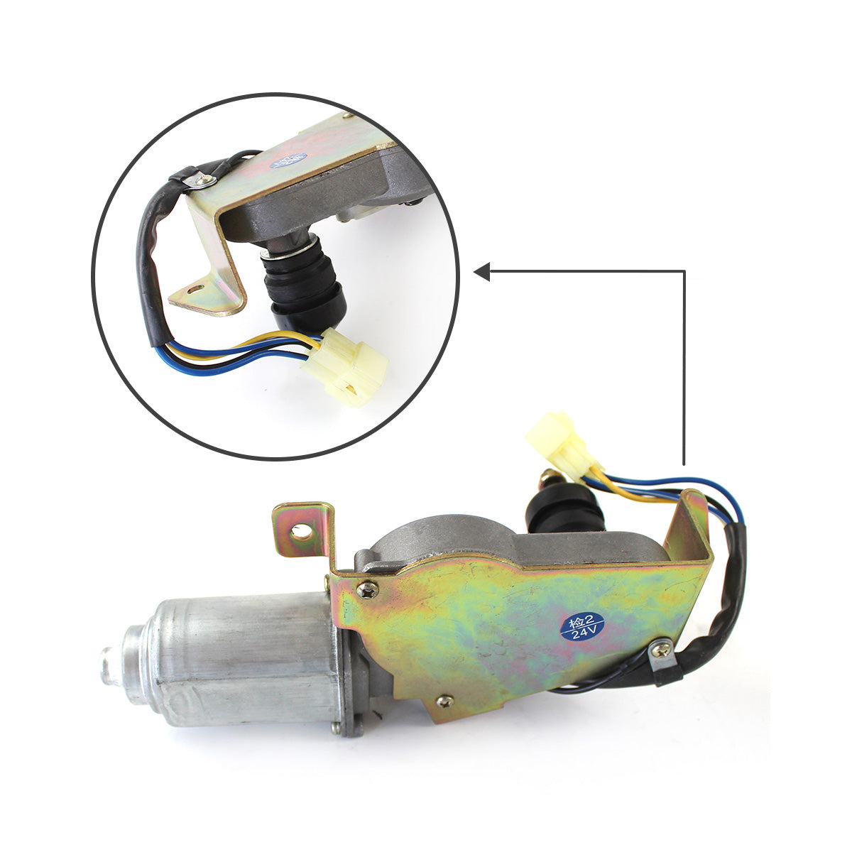 Wiper Motor 24V 538-00009 for Doosan 130LC-V 150LC-V 220LC-V
