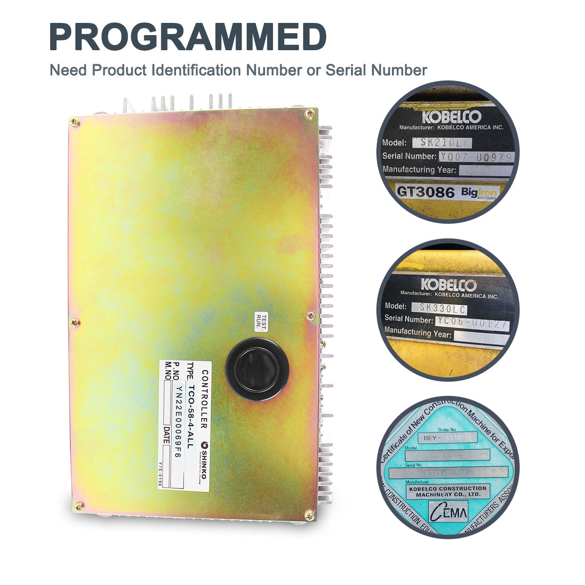 YN22E00069F6 Kobelco Excavator SK210-6 SK210LC-6 Controller Panel CPU