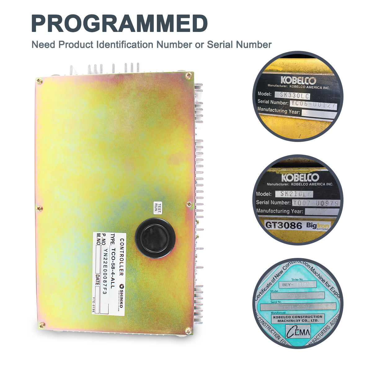 YN22E00087F3 YN22E00087F1 YN22E00087F2 Kobelco SK200-6 SK230-6 Computer Board