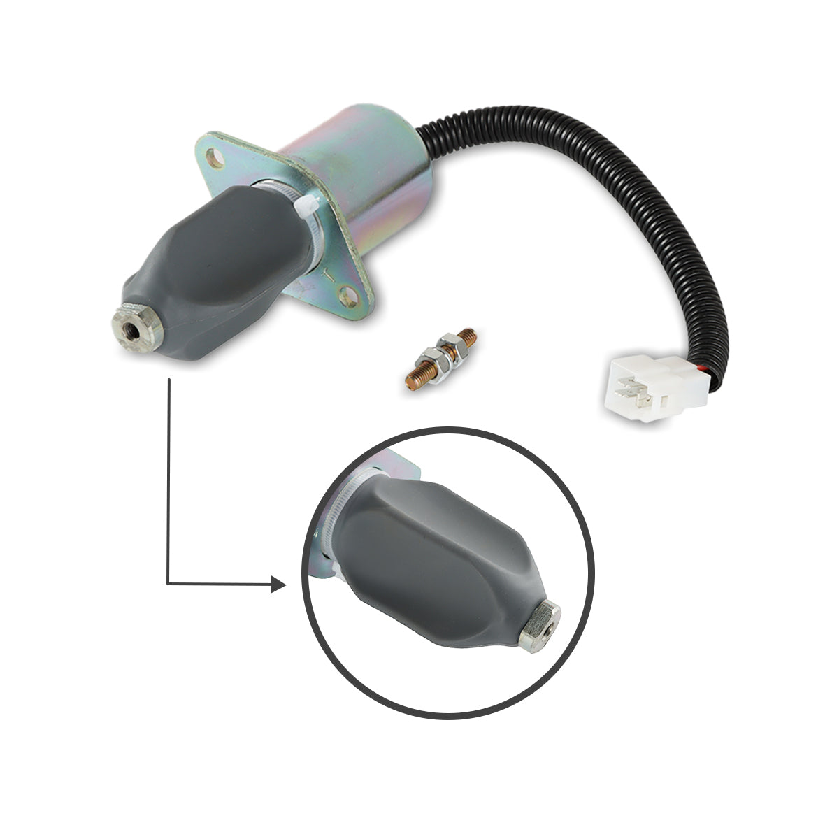1753ES-12A3UC5B1S1 Shutoff Solenoid Valve for Yanmar B27-2 B22 B50-2