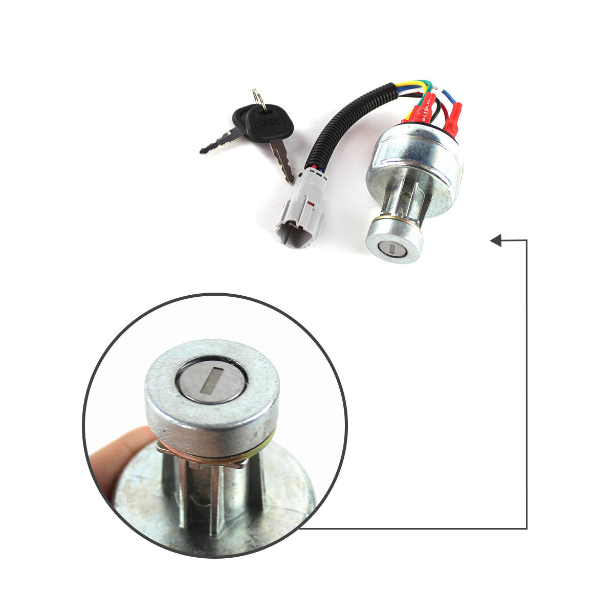 21N4-10400 Ignition Switch for Hyundai R150-7 R210-7 R215-7 R220-7