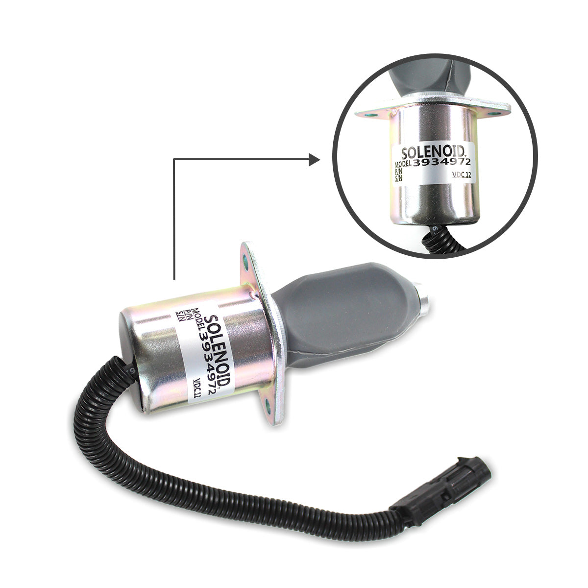 3934972 1753ES-12A6UC3B1S1 Stop Solenoid Valve for Cummins Engine