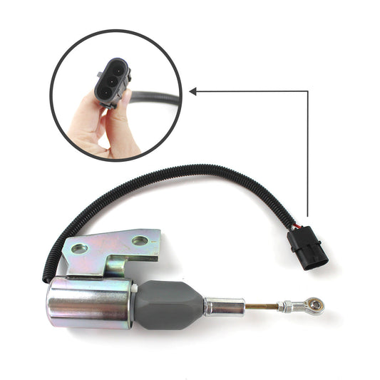 Stop Solenoid SA-4941-24 3991168 3964628 for Cummins 4BT Engine Hyundai R130 Excavator
