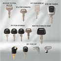 44Pcs Heavy Equipment Keys Master Set,Excavator Dumper Dozer Machinery Key for Caterpillar JohnDeer Hitachi Komastu Volvo Bobcat Case JCB Doosan Kobelco