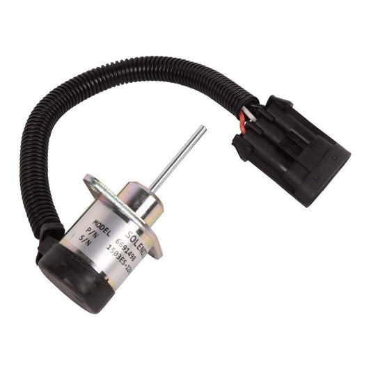 6691498 1503ES-12A5UC4S 1G925-60011 12V Shut Off Solenoid Stop Shutdown Solenoid for Bobcat S185 Skid Steer Kubota Engine