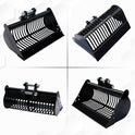 Mini Excavator Screening Bucket, Excavator Attachments Soil Sieving Buckets 23.6inch/600mm for Small Digger, Filtration w/Pins Skeleton Screen Bucket Filtering and Sorting Materials