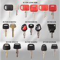 44Pcs Heavy Equipment Keys Master Set,Excavator Dumper Dozer Machinery Key for Caterpillar JohnDeer Hitachi Komastu Volvo Bobcat Case JCB Doosan Kobelco