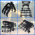 Mini Excavator Grabber Attachments, Small Excavator Wood Grabber Grapple, Metal Gripper Digger Accessories, Span: 90MM/3.54in, Hole Diameter: 25MM/0.98in, Center Wheelbase: 90MM/3.54in