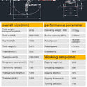 1.8Ton Hydraulic Crawler Mini Excavator with Hydraulic Pump and Thumb Garden Yard for Home Garden Use