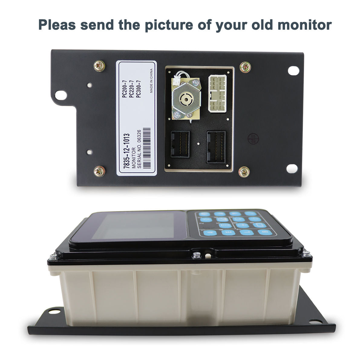 7835-12-1014 7835-12-1013 Monitor Display Panel for Komatsu PC200-7 PC220-7 PC228US-3
