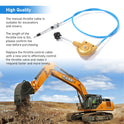 Manual Throttle Cable 2m Throttle Accelerator Cable for Excavator Mixer