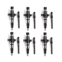 1PC/6PCS Diesel Fuel Injector with Connect Tube 0986435503 0445120255 for 2003-2004 Dodge Pick-up Ram Cummins 5.9L Engine
