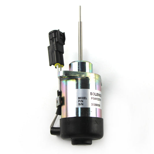 PS41CZ318 1E411-60012 Stop Solenoid 12V for Kubota 325 Miller Mig Welder Trailblazer D902 Engine