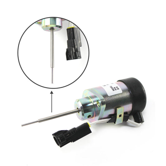 PS41CZ318 1E411-60012 Stop Solenoid 12V for Kubota 325 Miller Mig Welder Trailblazer D902 Engine