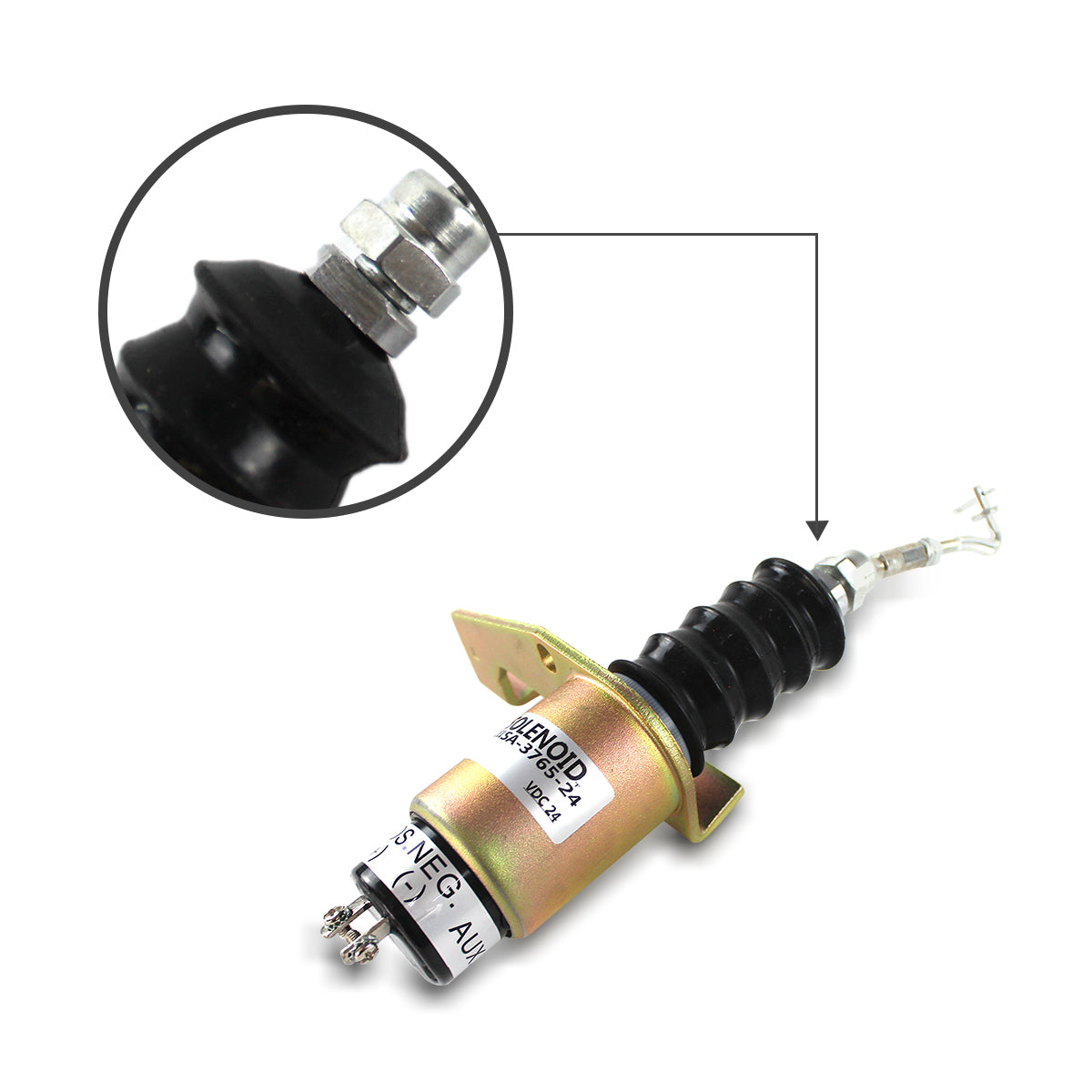 RSV1751 SA-3765-24 24V Fuel Shutdown Solenoid Valve for Cummins Engine