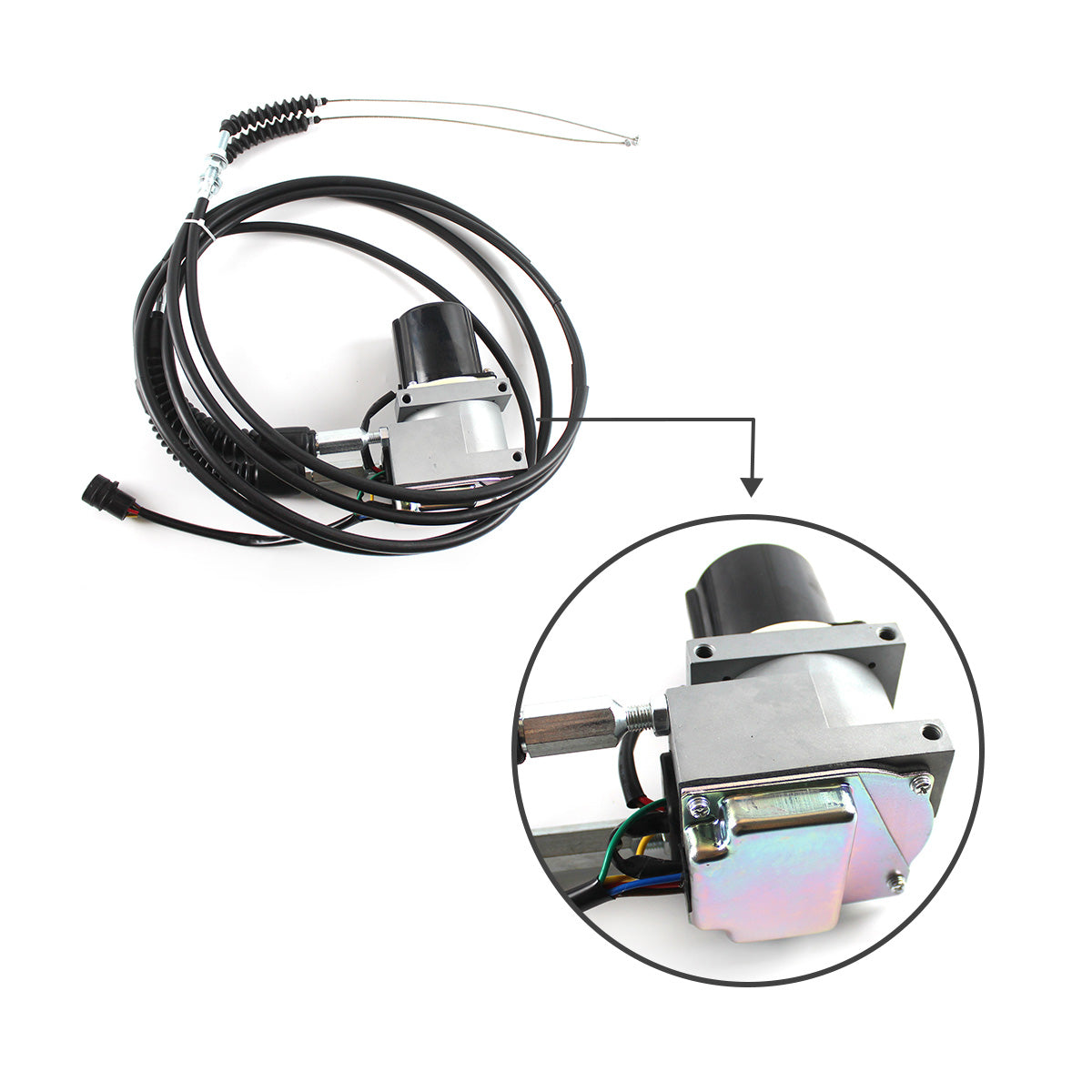 7Y-5571 7Y5571 Governor Throttle Motor with 2 Cables 5 Pins for Caterpillar E330 E320